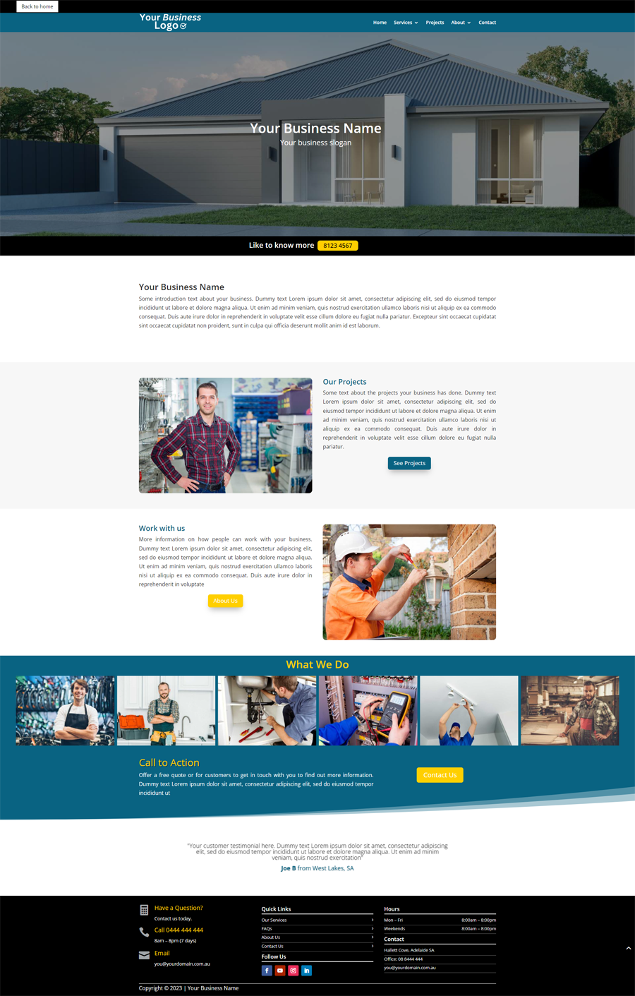 Website Design Adelaide - Homes